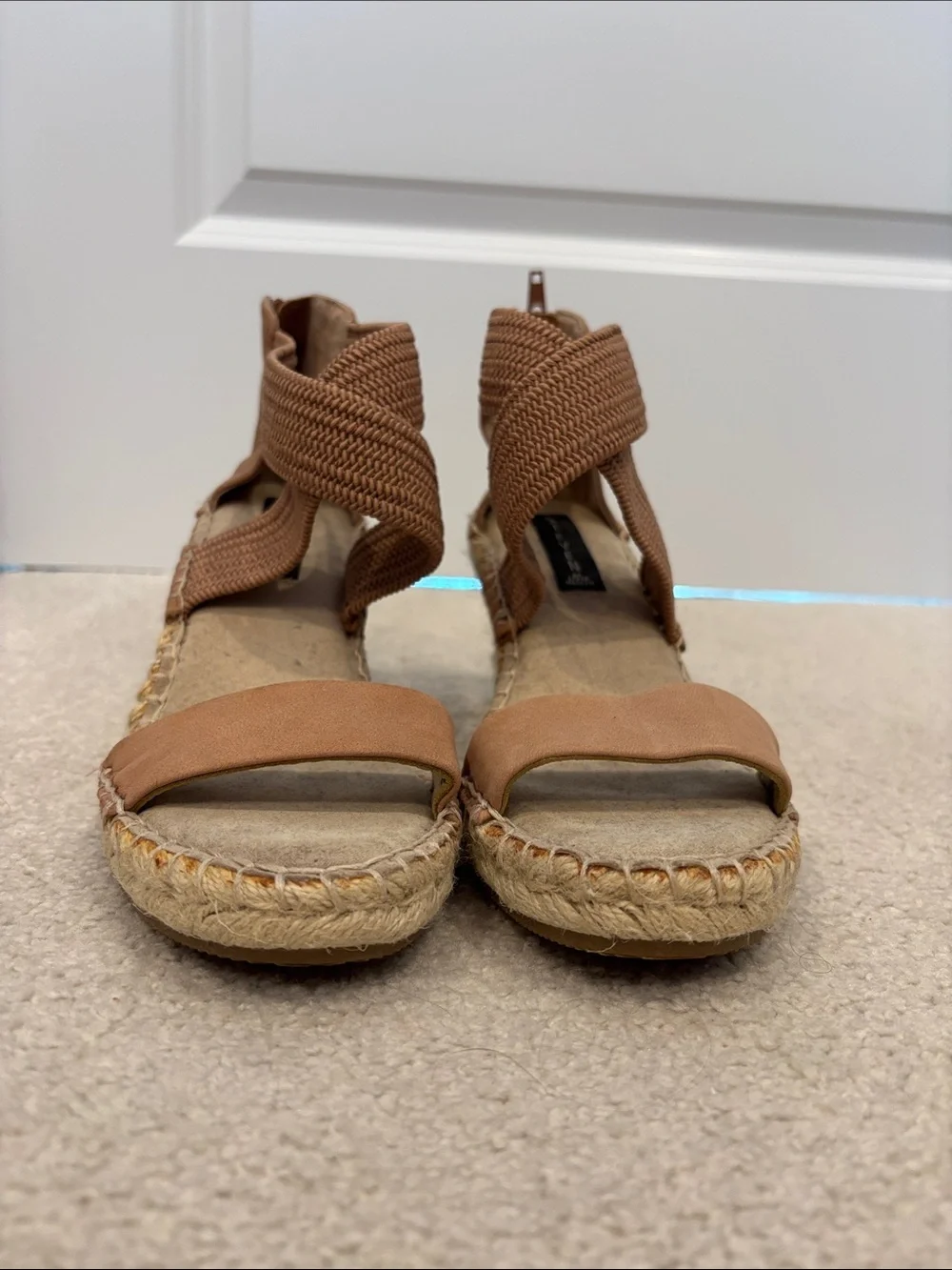 Steven By Steve Madden Tan Woven Espadrille Sandals